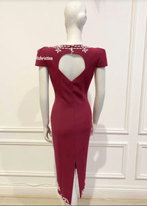 Linda dress in darker Red