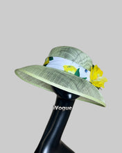 Load image into Gallery viewer, Lime green sun hat matching lemon dresses
