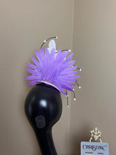 Load image into Gallery viewer, Purple lavender teardrop headpiece
