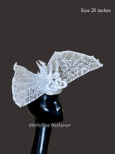 Load image into Gallery viewer, WINGS OF LOVE - wedding/ bridal  hat, pearl hat
