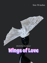 Load image into Gallery viewer, WINGS OF LOVE - wedding/ bridal  hat, pearl hat
