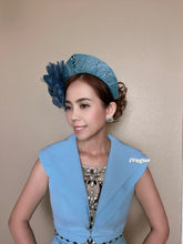 Load image into Gallery viewer, Turquouse halo facisnator matching dress
