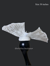 Load image into Gallery viewer, WINGS OF LOVE - wedding/ bridal  hat, pearl hat
