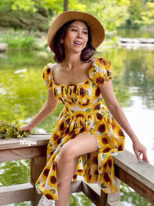 Suri Dress in Sunflowers Print