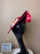 Load image into Gallery viewer, Red Pink statement hat
