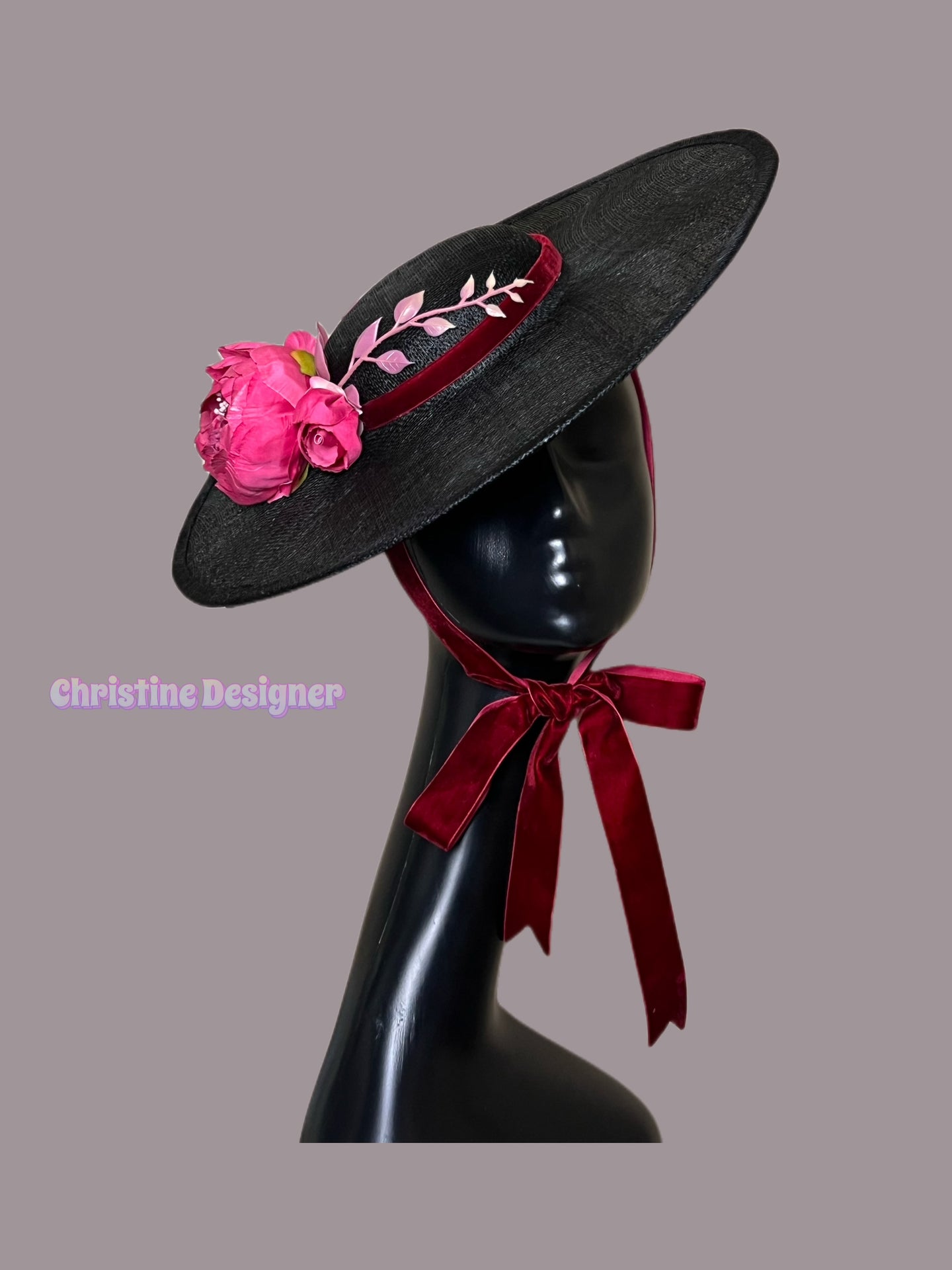 Romantic party hat, ascot hat, derby hat, wedding guest hat