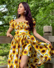 Load image into Gallery viewer, Suri Dress in Sunflowers Print
