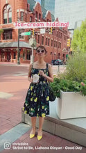 Load and play video in Gallery viewer, Lana Dress in lemon print cotton Size S
