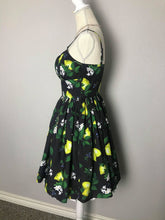 Load image into Gallery viewer, Lana Dress in lemon print cotton Size S - Shop women style vintage, Audrey Hepburn jackets online -Christine
