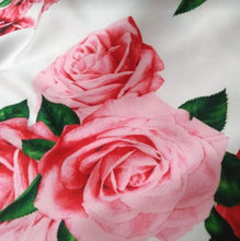 Load image into Gallery viewer, Kennedy Dress in Roses Silk size S - Shop women style vintage, Audrey Hepburn jackets online -Christine
