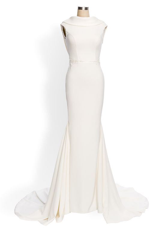 Karen Gown in white - Shop women style vintage, Audrey Hepburn jackets online -Christine