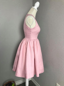 Audrey Dress in Powder Pink cotton size S - Shop women style vintage, Audrey Hepburn jackets online -Christine